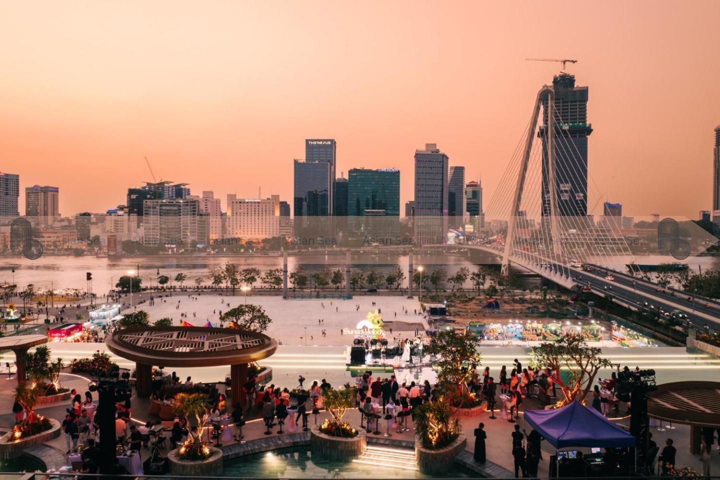 Apartmán Metropole Thu Thiem Ho Či Minovo Město Exteriér fotografie