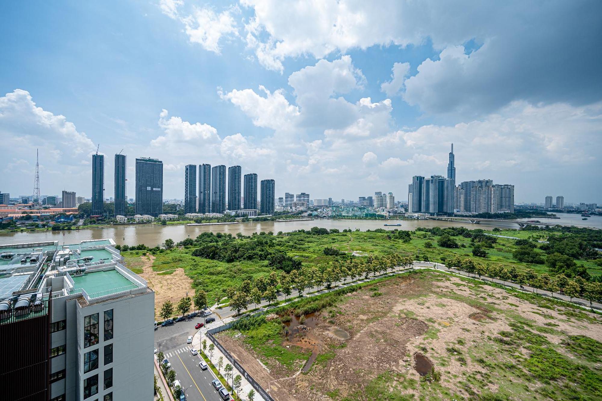 Apartmán Metropole Thu Thiem Ho Či Minovo Město Exteriér fotografie