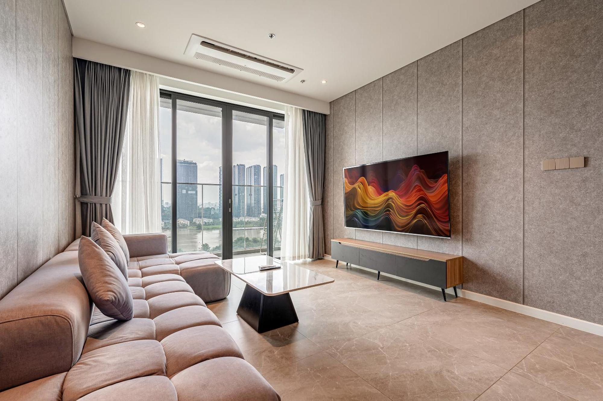 Apartmán Metropole Thu Thiem Ho Či Minovo Město Exteriér fotografie