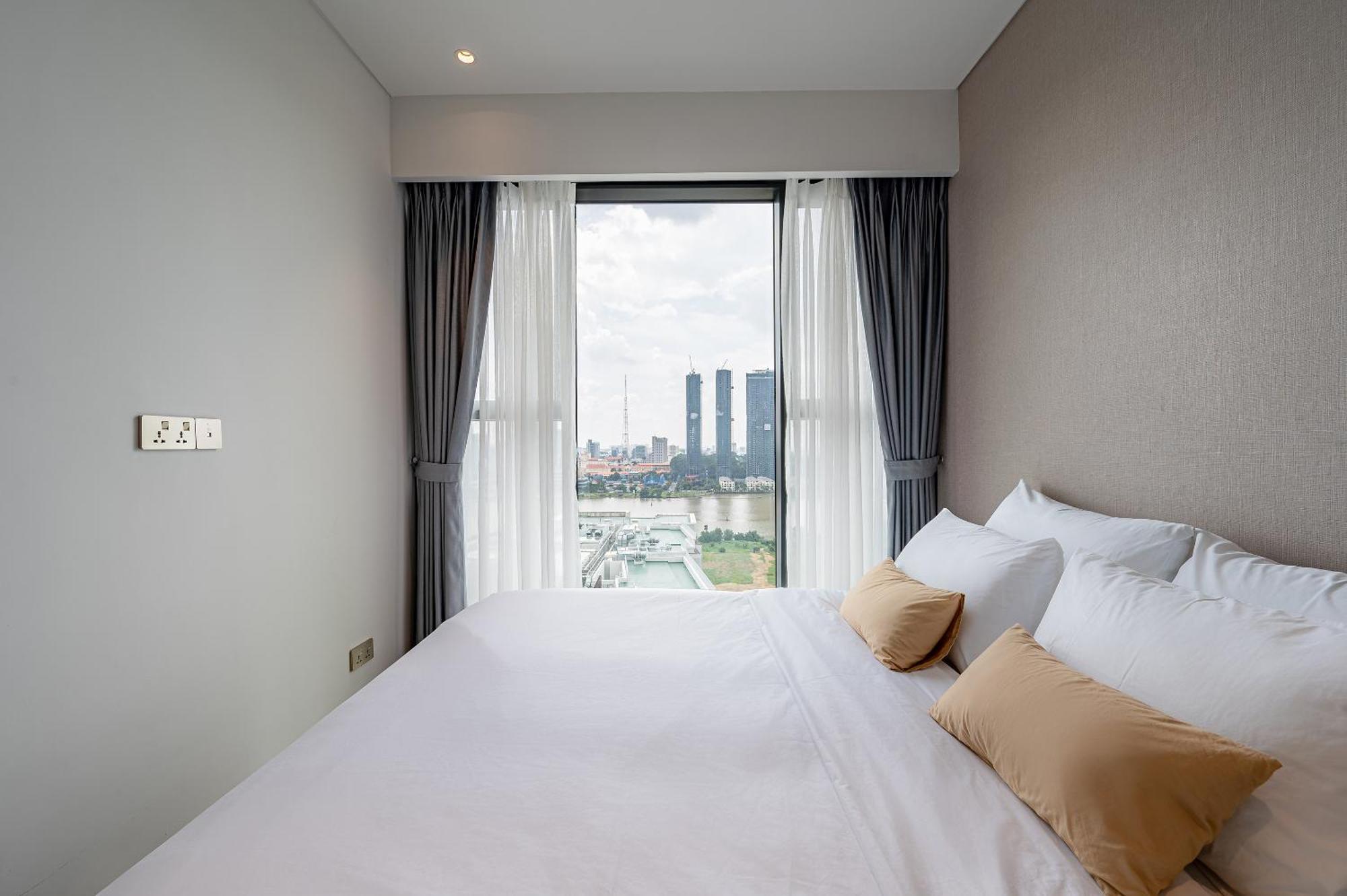 Apartmán Metropole Thu Thiem Ho Či Minovo Město Exteriér fotografie